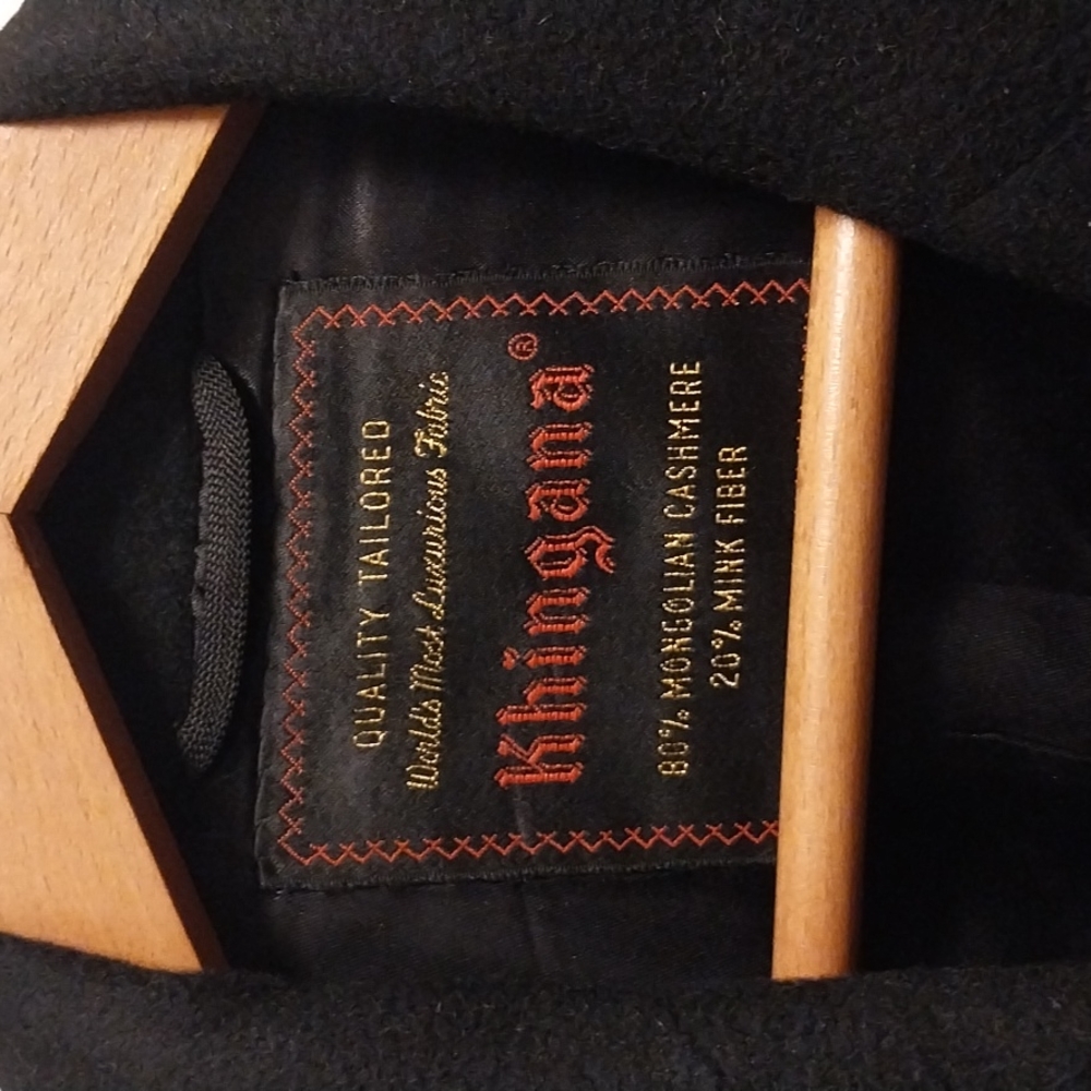 Mens Vintage 50s Khingana 80% mongolian cashmere 20% mink fiber over coat